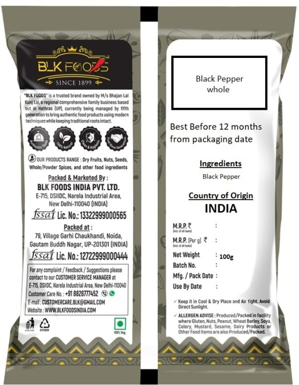 Daily 100g Black Pepper Whole (Kali Mirch Sabut) - Image 4