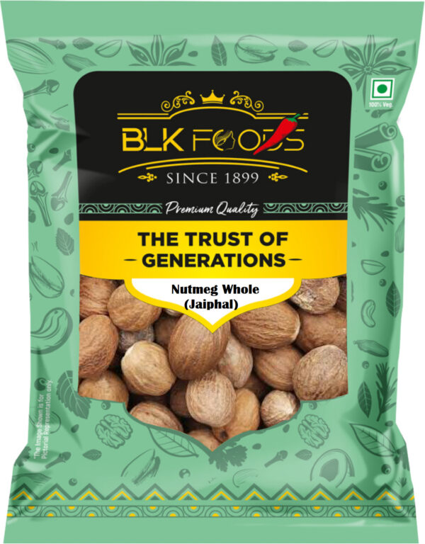 Natural 100g Nutmeg (Jaiphal) whole | Jaifal sabut | Jaadhi Khai | Whole Spices