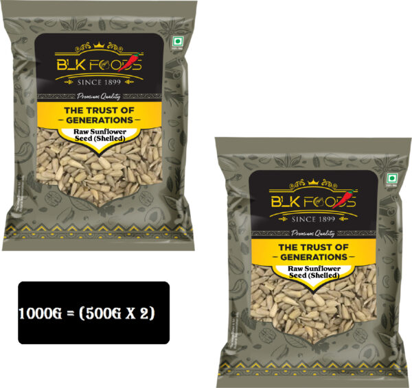 1kg Sunflower Seeds for Eating ( 500g X 2) | High in Protein & Fibers