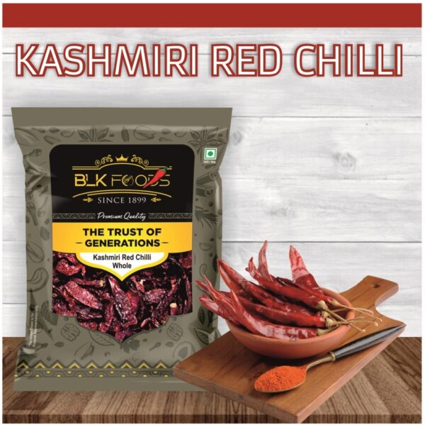 Daily Kashmiri Red Chilli Whole (Kashmiri Lal Mirch Sabut) 200g - Image 2