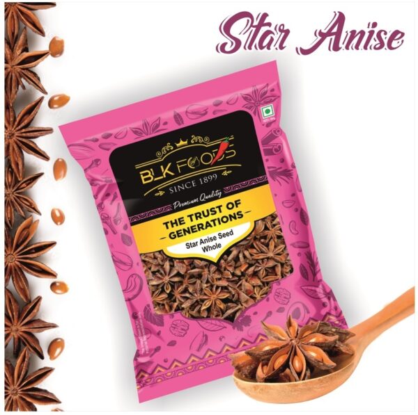 Select Star Anise Seed Whole (Badiyan) 400g (2 X 200g) - Image 2