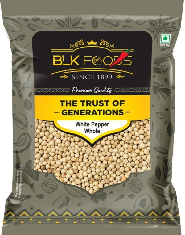 Daily White Pepper Whole (safed Mirch Sabut) 400g