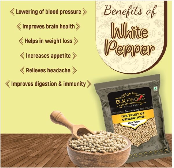 Daily White Pepper Whole (safed Mirch Sabut) 400g - Image 3