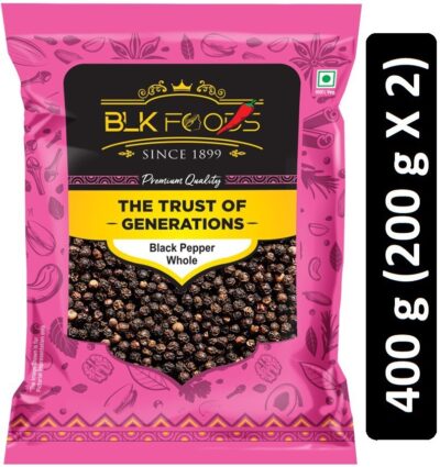 Select Black Pepper Whole (Kali Mirch Sabut) 400g (2 X 200g)