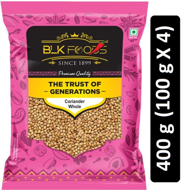 Select Coriander Whole (Dhaniya Sabut) 400g (4 X 100g)