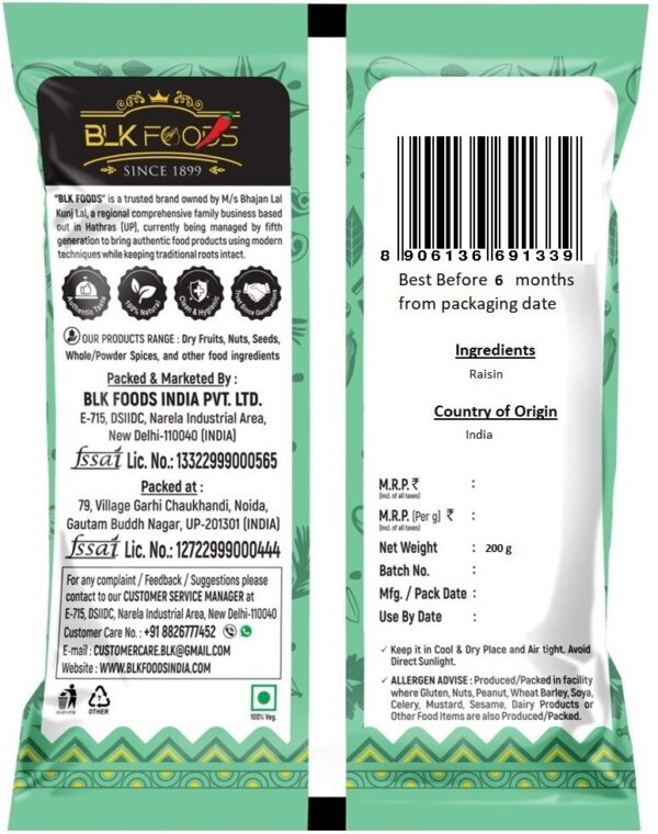Select Green Regular Raisin 400g (2 X 200g) - Image 2